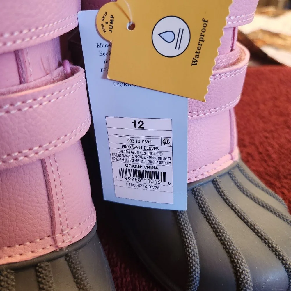 Cat & Jack Pink New with Tags Size 12T Toddler Denver Winter Boots